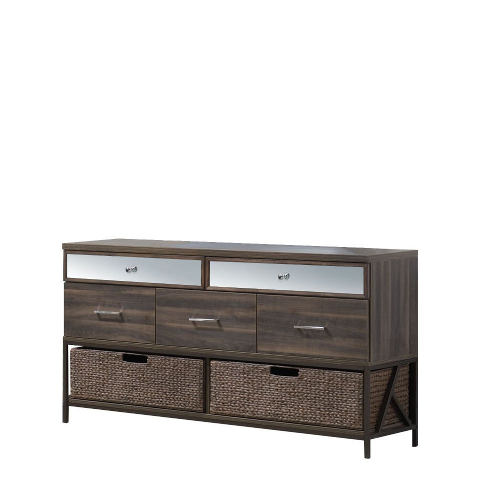 ACME Adrianna - Dresser - Walnut | Meri Furniture