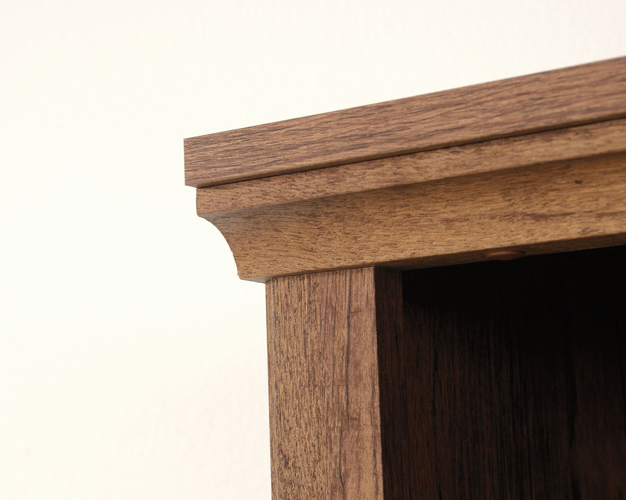 Farmhouse Style 5-Shelf 2-Door Bookcase