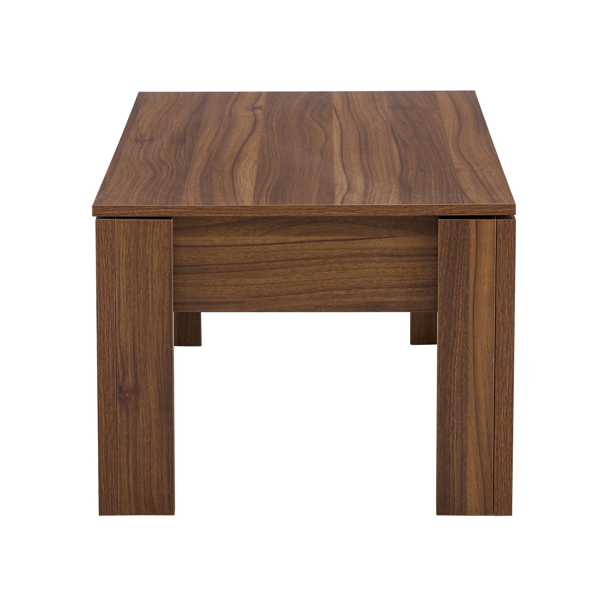 Multi Functional Coffee Table With Password Lock, Suitable For Storing Firearms And Wine - Walnut