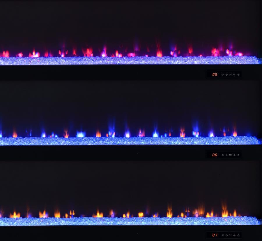 Eddy - 79" 2-Door TV Stand Fireplace Media Console - Mango