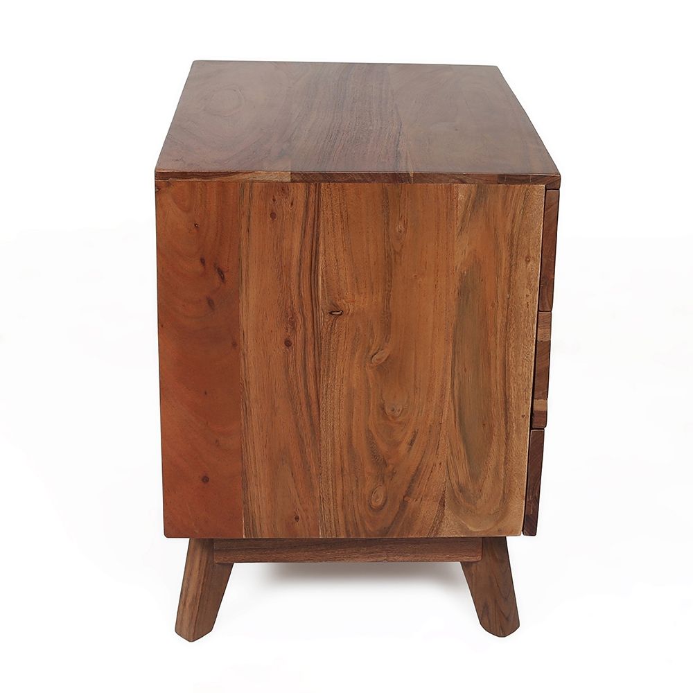 Nightstand Natural Wood - Brown