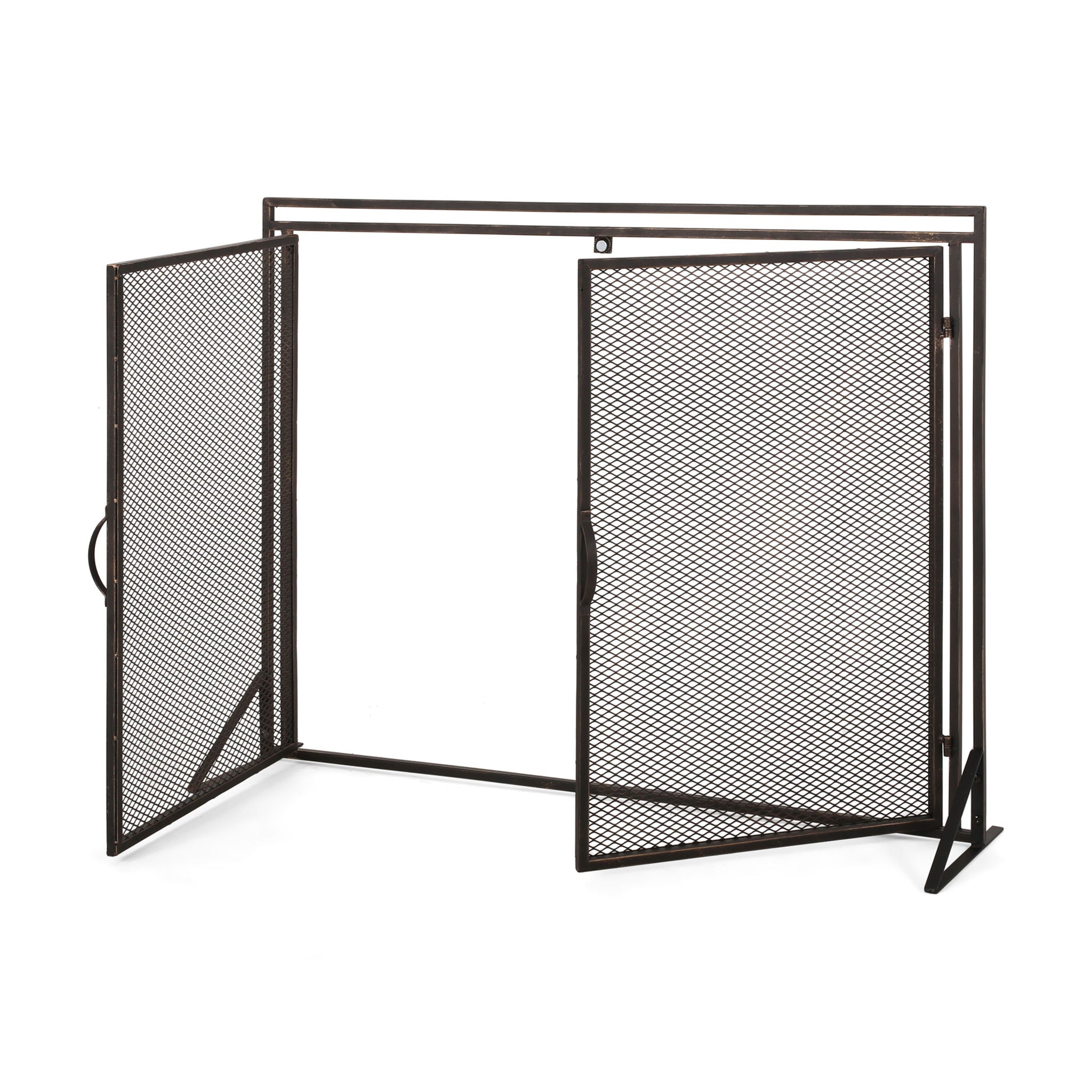 Samantha - Iron Fireplace Screen 2 Door Design