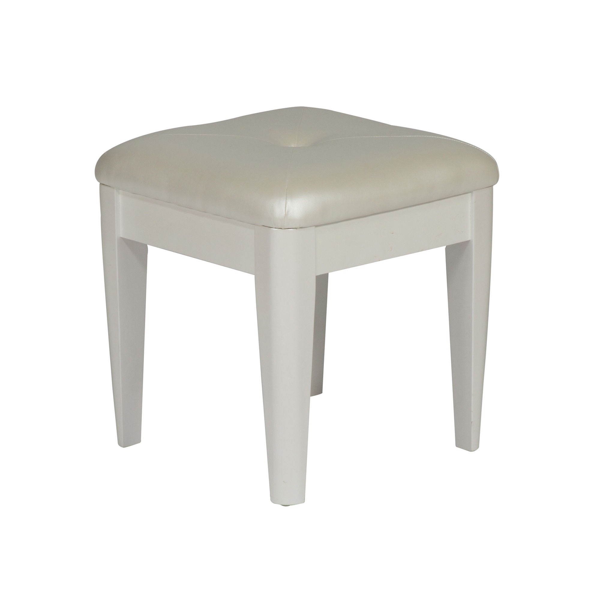 Liberty Furniture Stardust - Vanity Stool - White | Meri Furniture