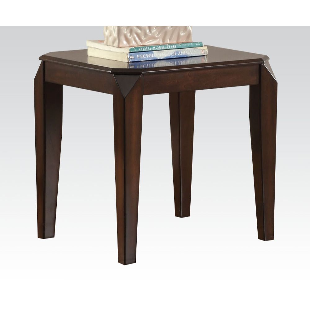 ACME Docila - End Table - Walnut | Meri Furniture