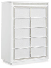 Signature Design by Ashley® Chalanna - White - Five Drawer Chest | Meri Furniture