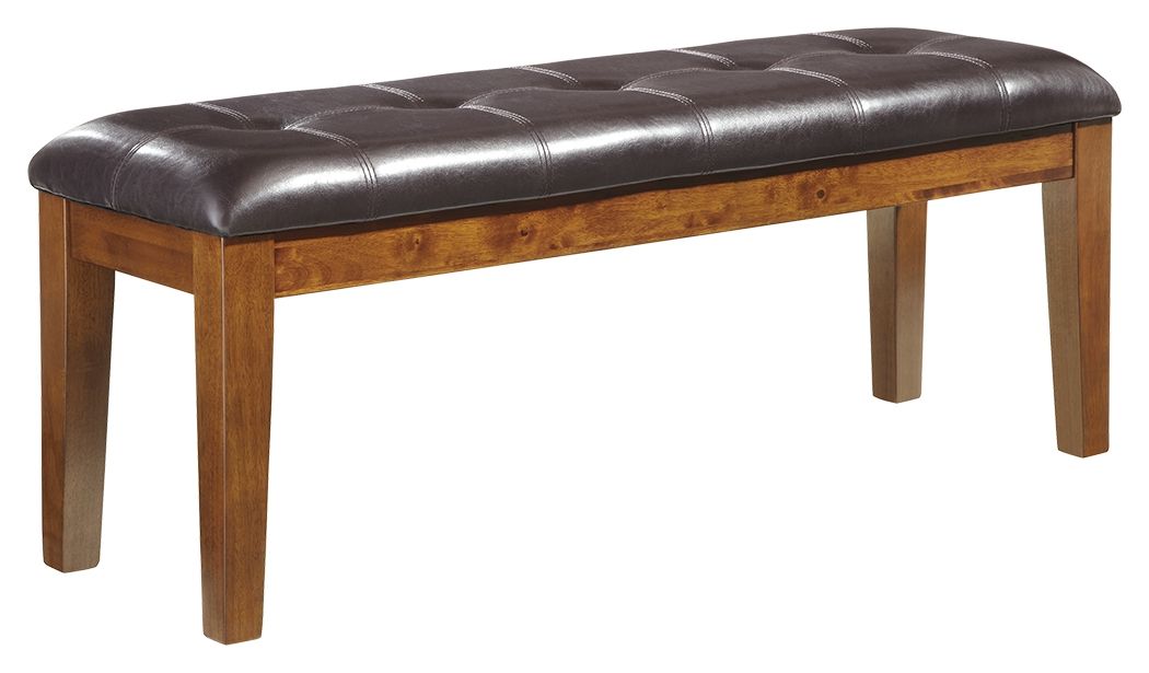 Signature Design by Ashley® Ralene - Medium Brown - Large Uph Dining Room Bench | Meri Furniture