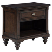 Coaster Fine Furniture Andover - 1-Drawer Nightstand Bedside Table - Dark Oak | Meri Furniture