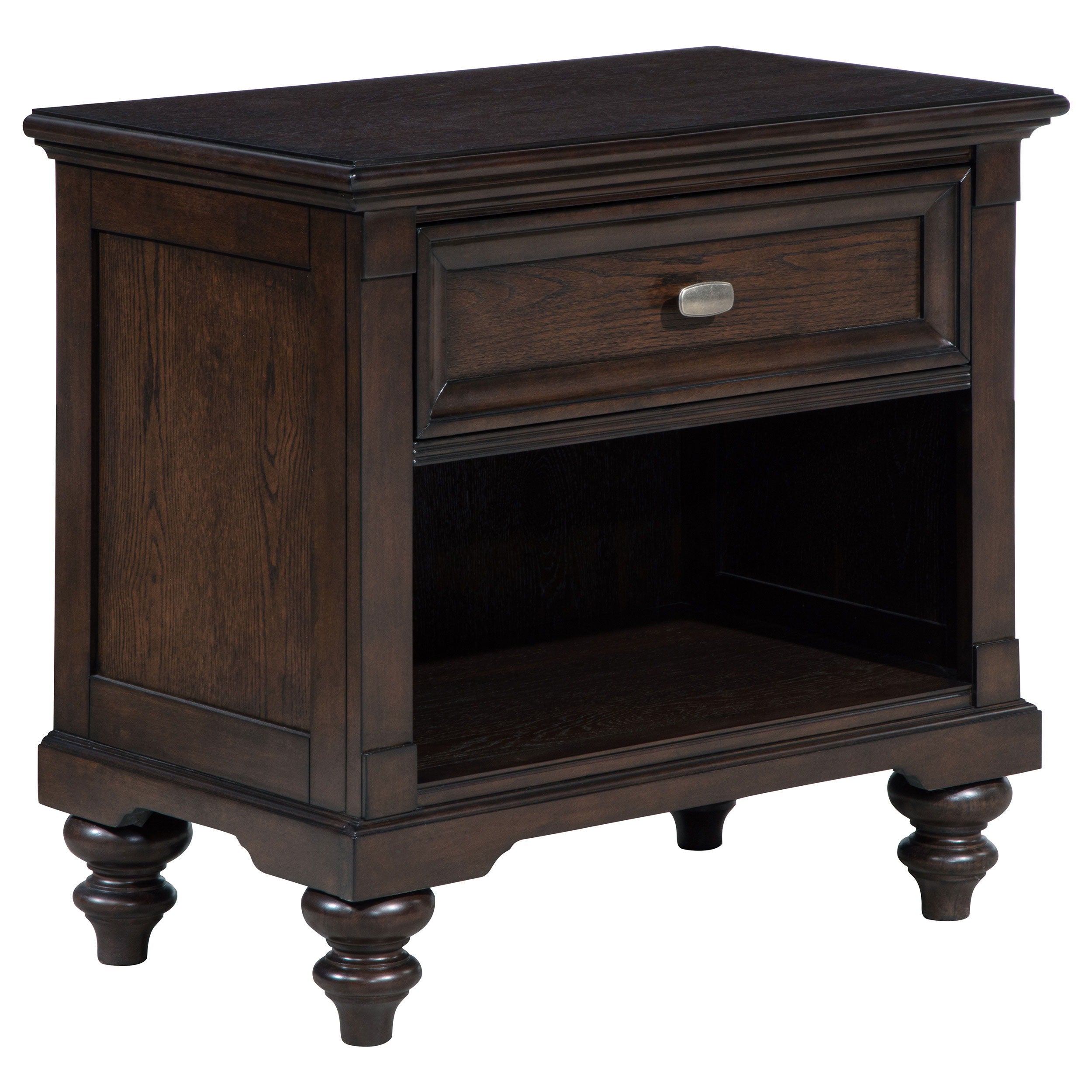Coaster Fine Furniture Andover - 1-Drawer Nightstand Bedside Table - Dark Oak | Meri Furniture