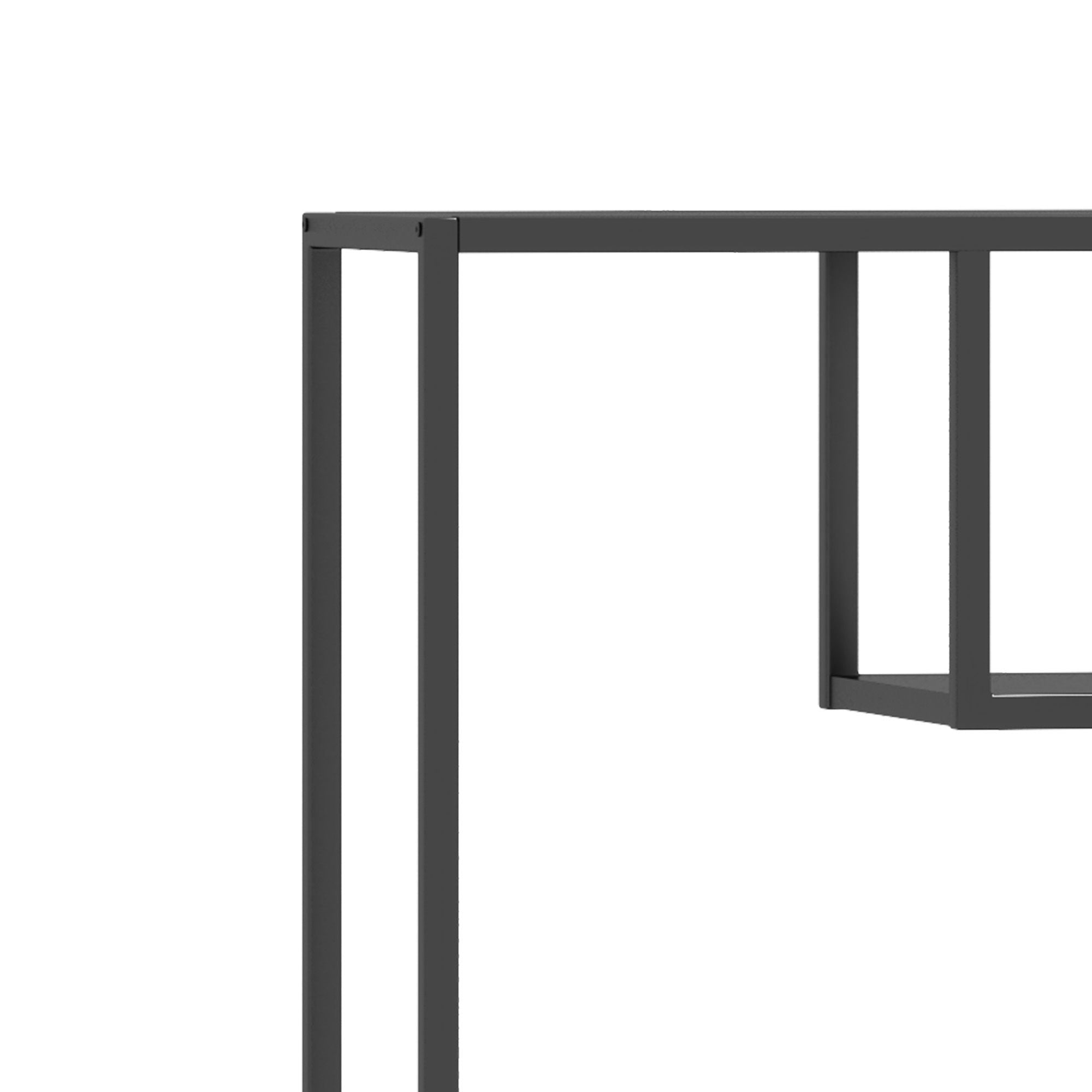 Modern Cube Storage Shelf With 4 Compartments & Metal Legs, Freestanding Organizer For Living Room, Bedroom, Home Office - Brushed Nickel