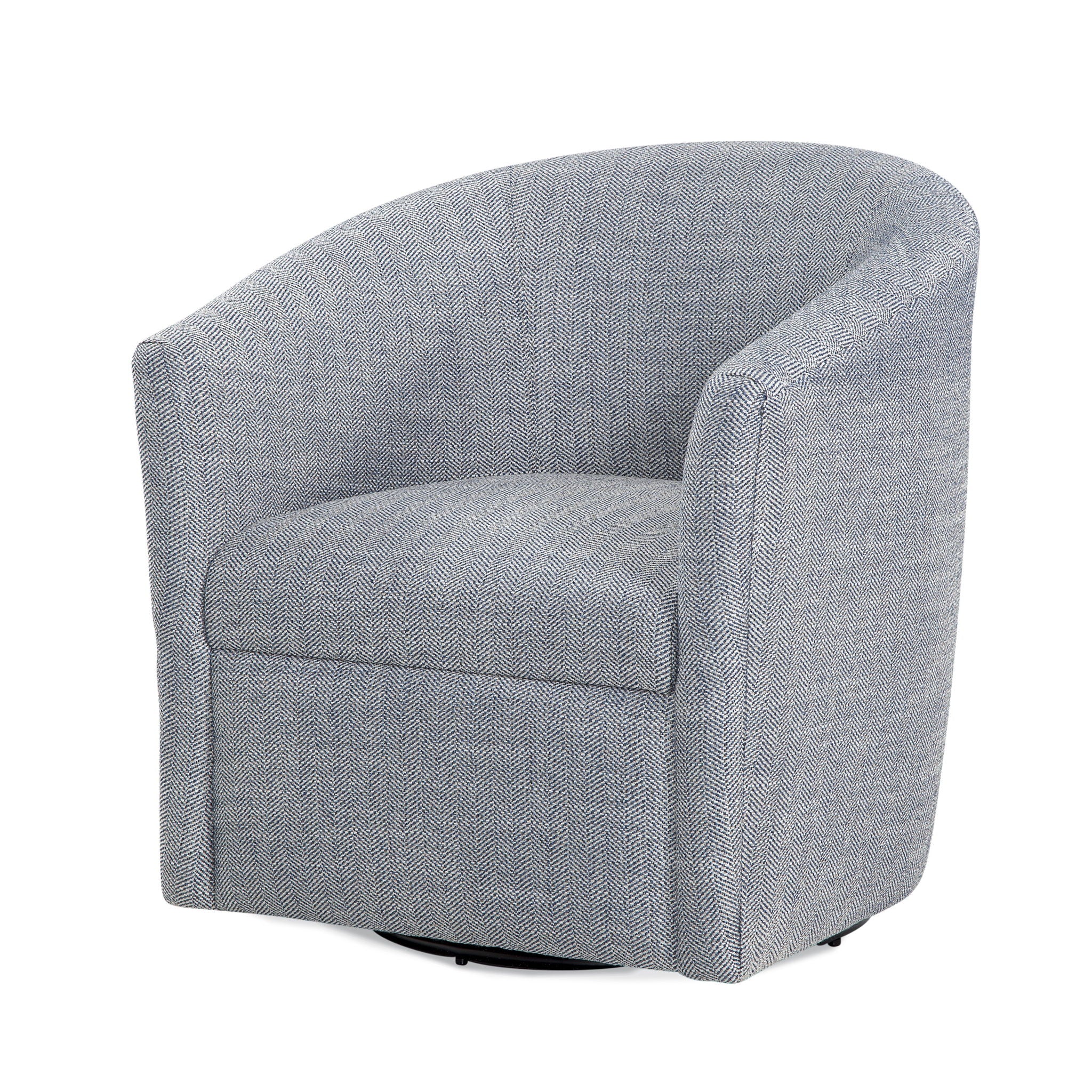 Lainey - Swivel Barrel Chair With 360 Degree Rotation