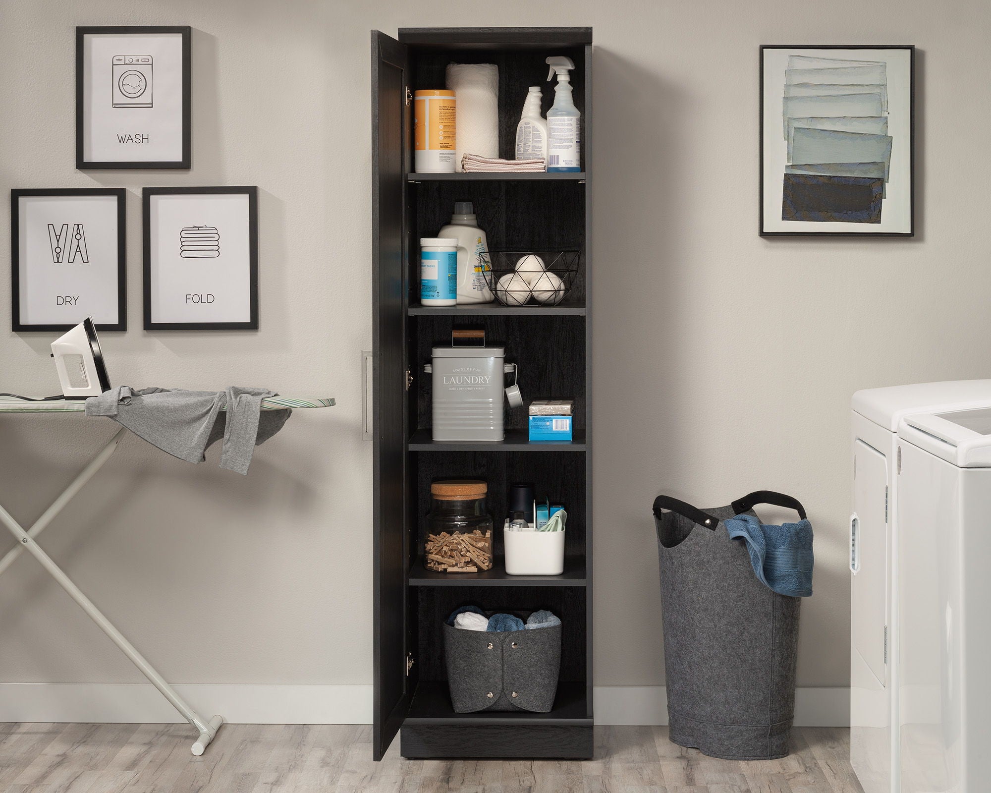 Kitchen Storage Cabinet in Raven Oak