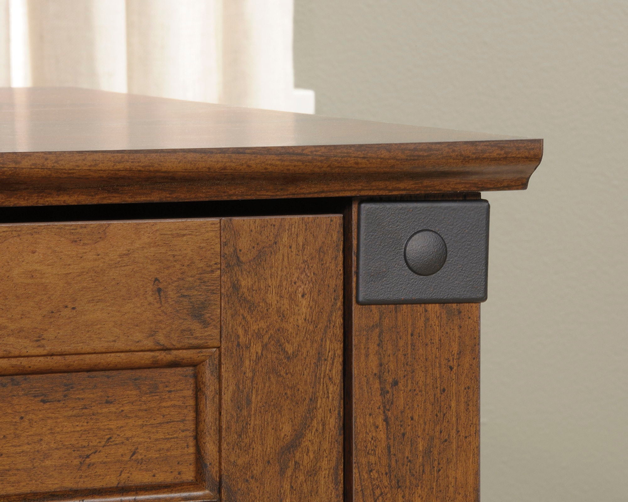 Corner Computer Desk in Washington Cherry