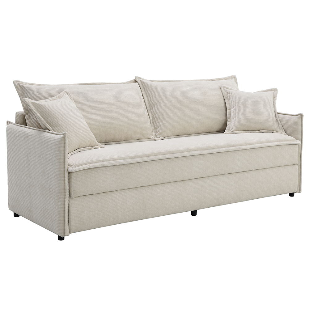 ACME Elisea - Sofa With Sleeper - Beige Fabirc | Meri Furniture