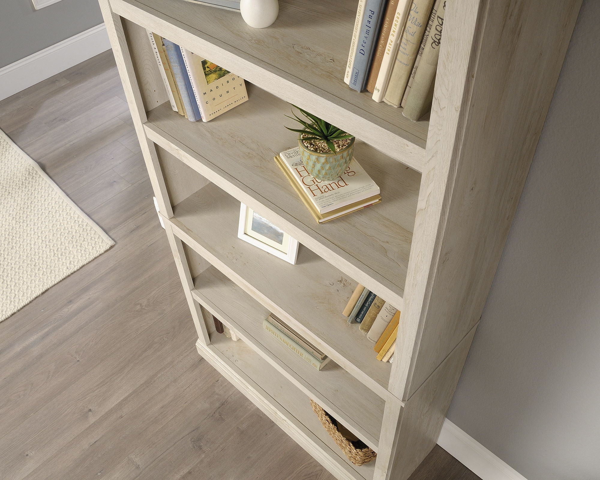 5-Shelf Bookcase Chalked Chestnut