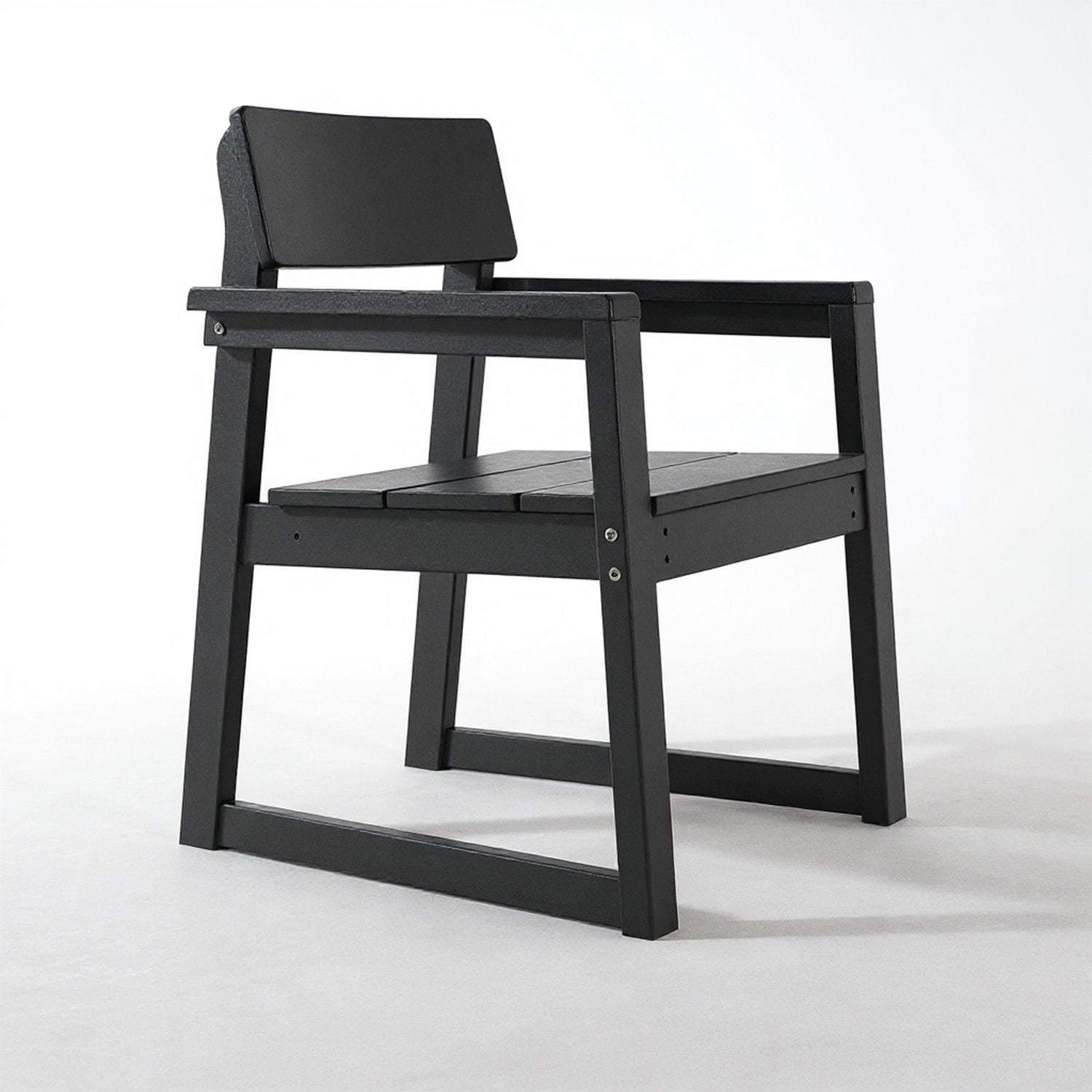 5 Piece Outdoor Dining Set, Table With Umbrella Hole And 4 Armrest Chairs