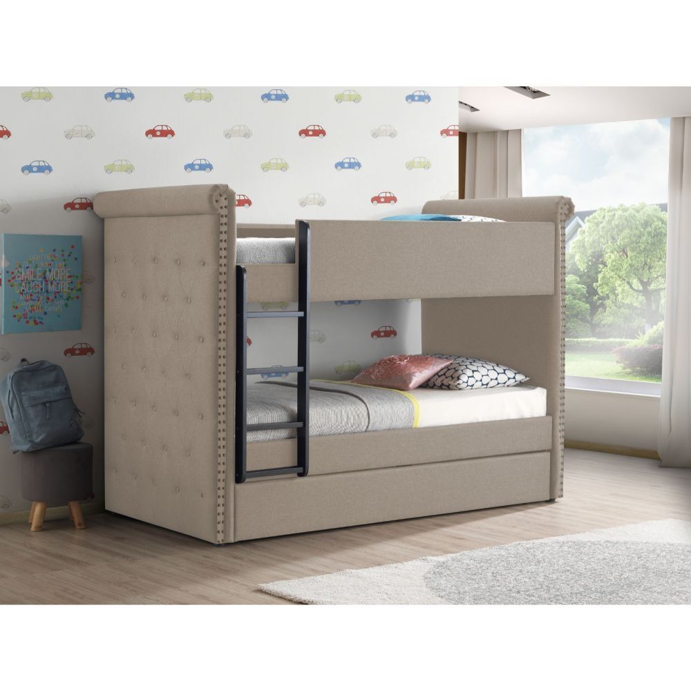 Give your child's bedroom a convenient and stylish update with the Ramona II bunk bed.