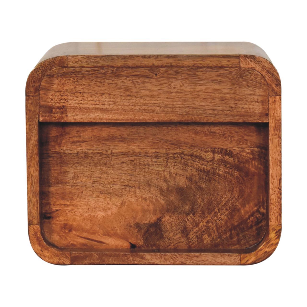 Curved Wall Mounted Bedside Nightstand