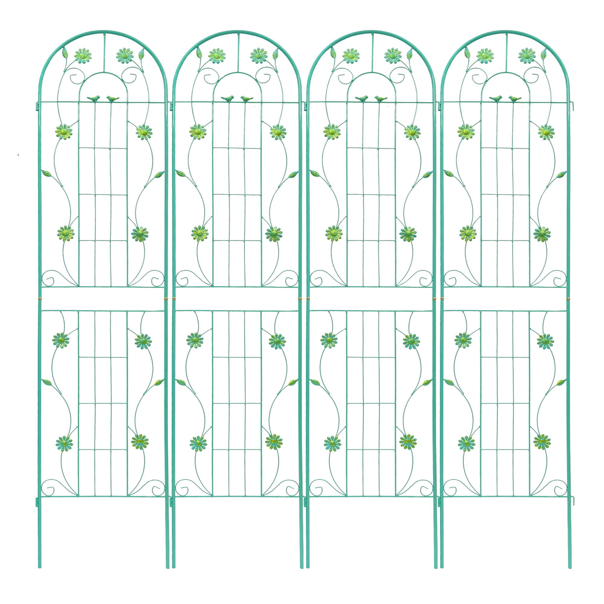 Metal Garden Trellis Rustproof Trellis For Climbing Plant Outdoor Flower Support