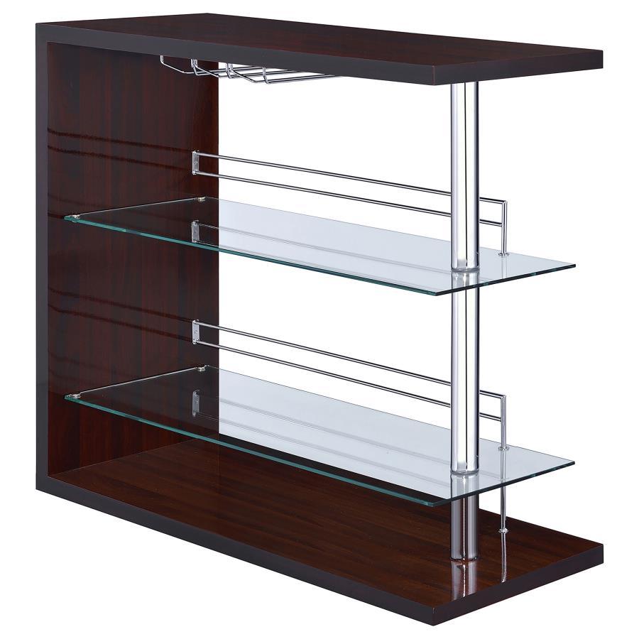 Coaster Fine Furniture Prescott - Rectangular 2-Shelf Bar Unit | Meri Furniture