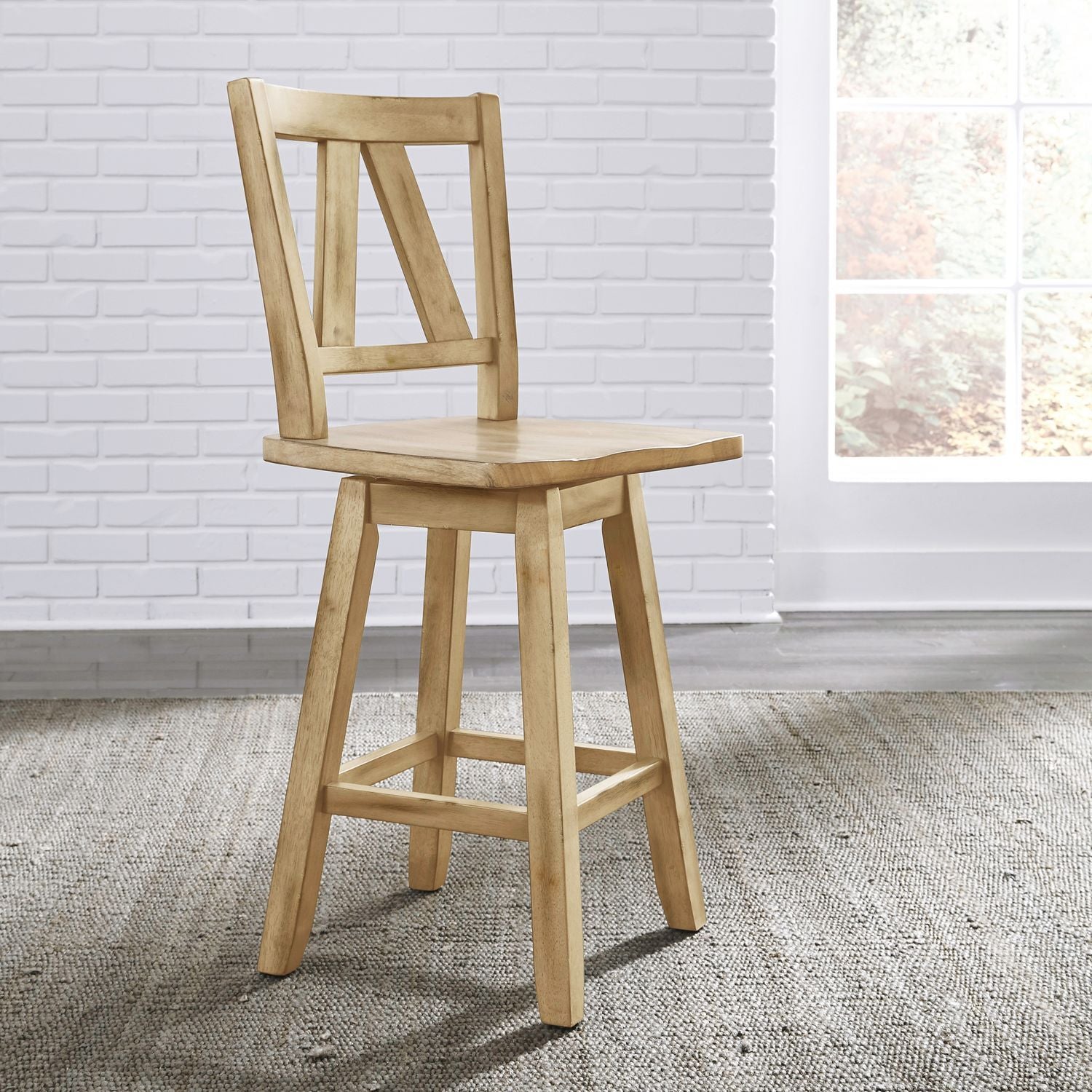 Lindsey Farm - Counter Height Swivel Chair (RTA)
