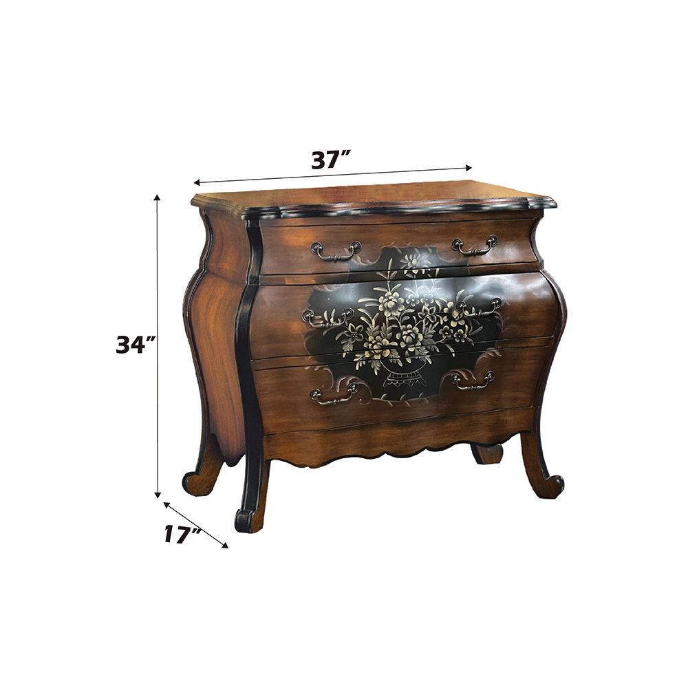 Roma - 37" Chest - Oak & Antique Black