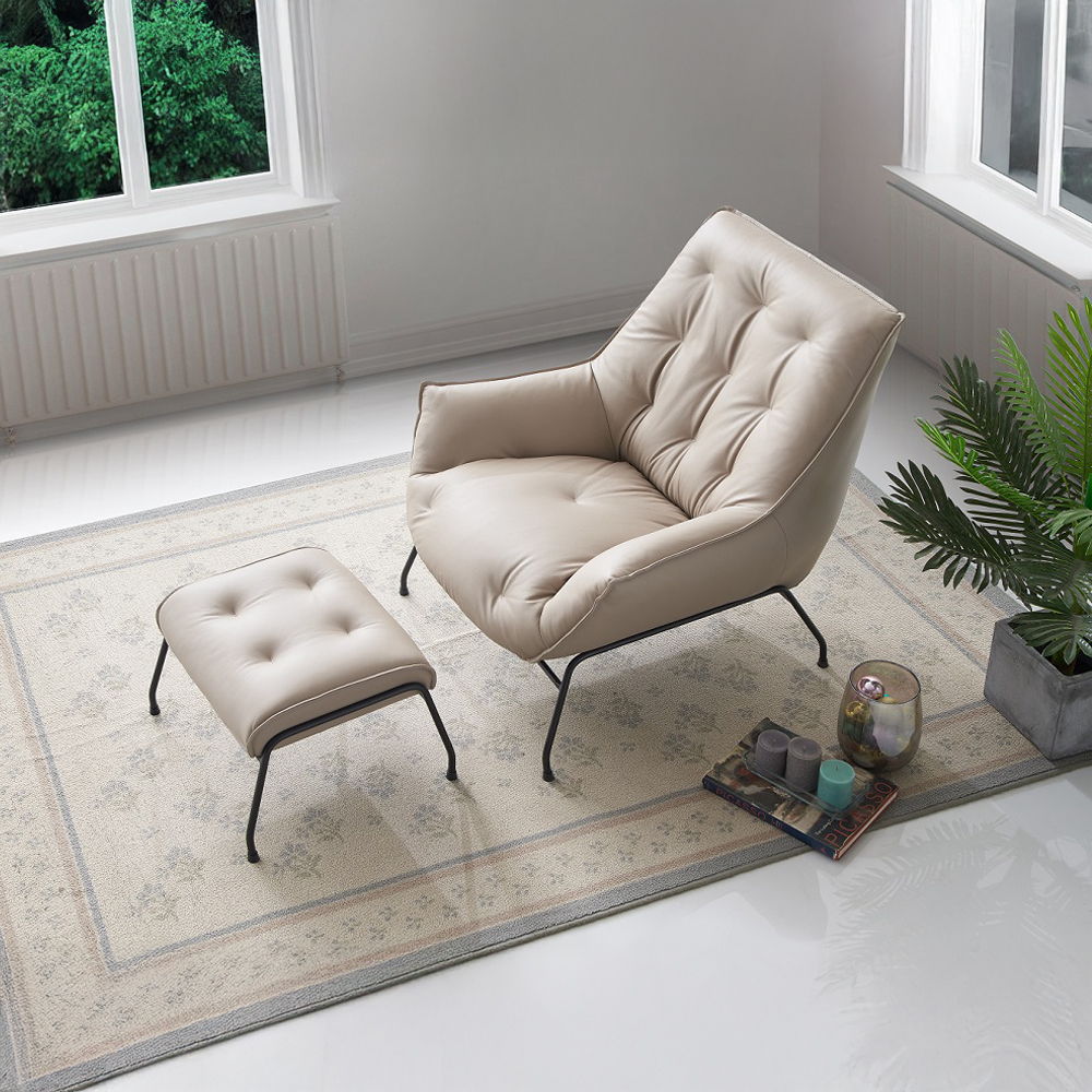 Zusa - Accent Chair & Ottoman