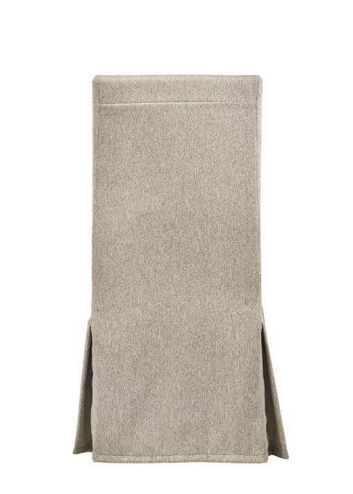 Faustine - 40" Side Chair Set of 2) - Tan Fabric & Salvaged Light Oak