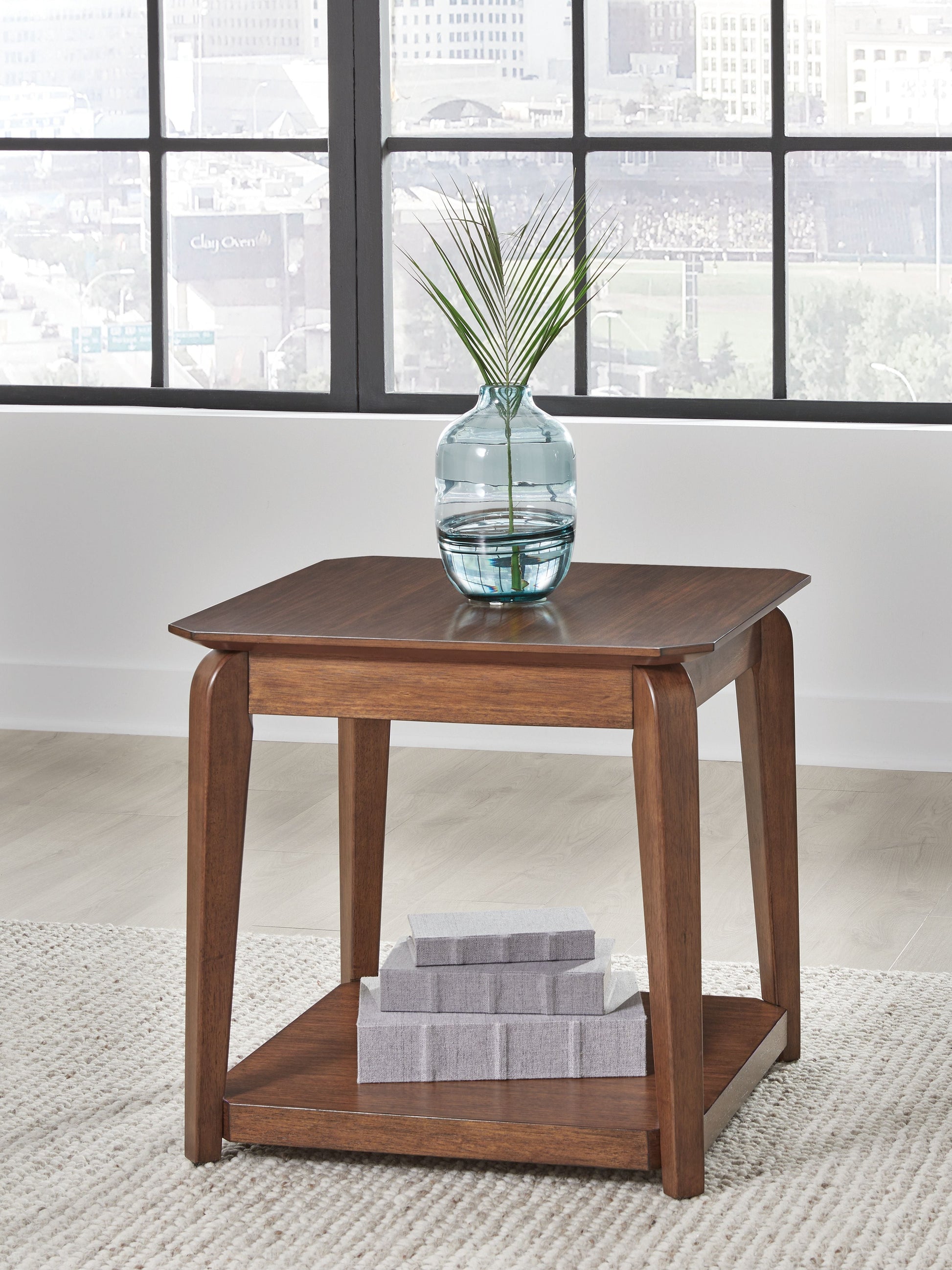 Signature Design by Ashley® Trenmour - Medium Brown - Square End Table | Meri Furniture