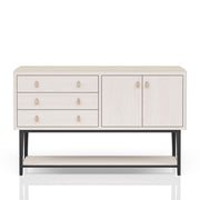 Server With Metal Base - White