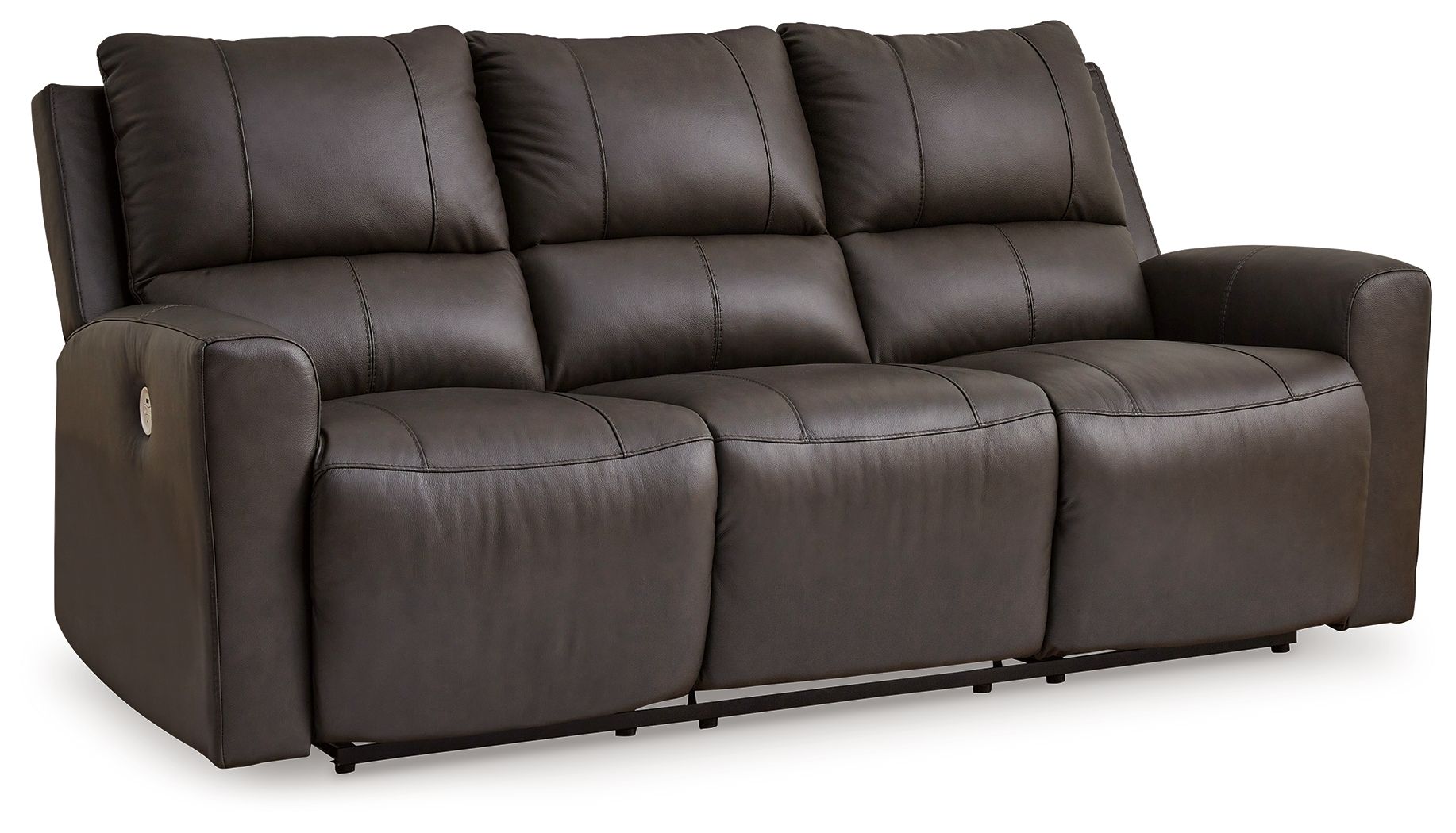 Signature Design by Ashley® Boxmere - Storm - Reclining Power Sofa | Meri Furniture