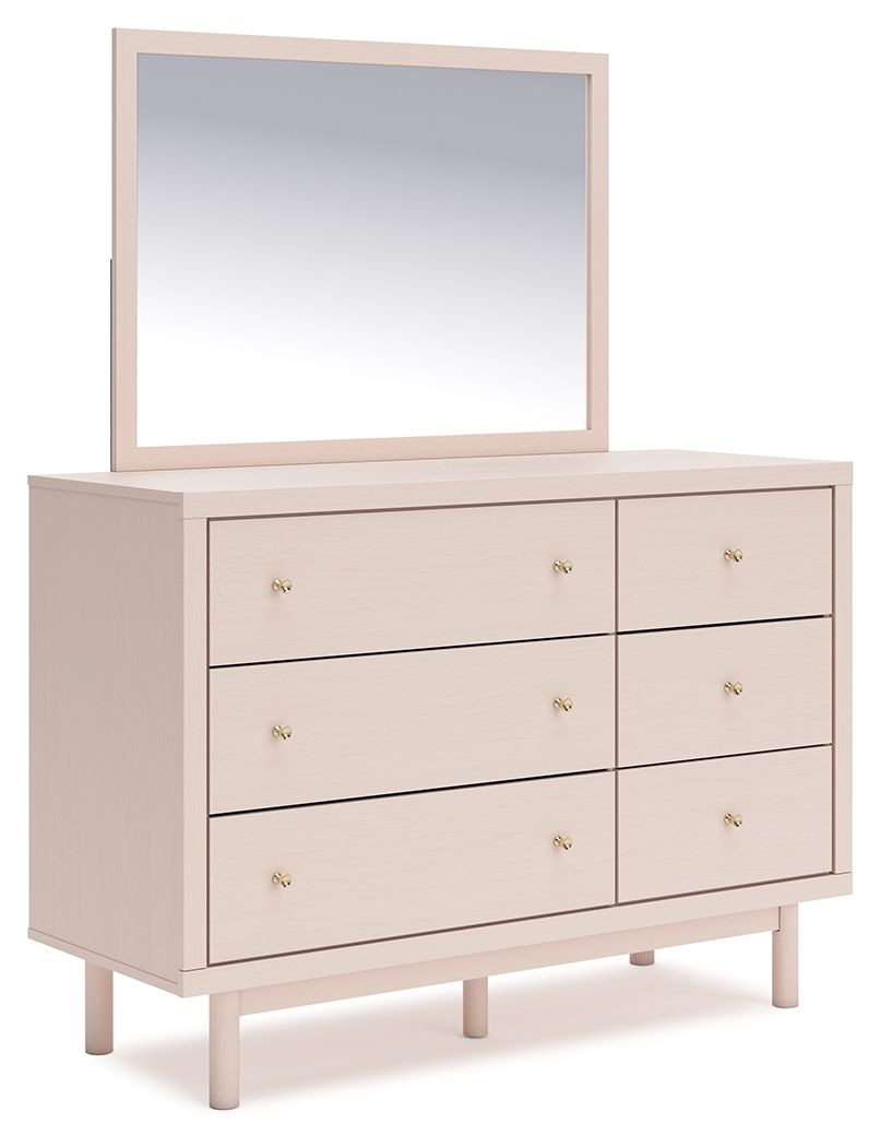 Signature Design by Ashley® Wistenpine - Blush - Dresser And Mirror | Meri Furniture