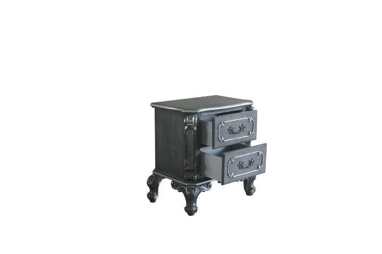 ACME House - Delphine - Nightstand - Charcoal Finish | Meri Furniture