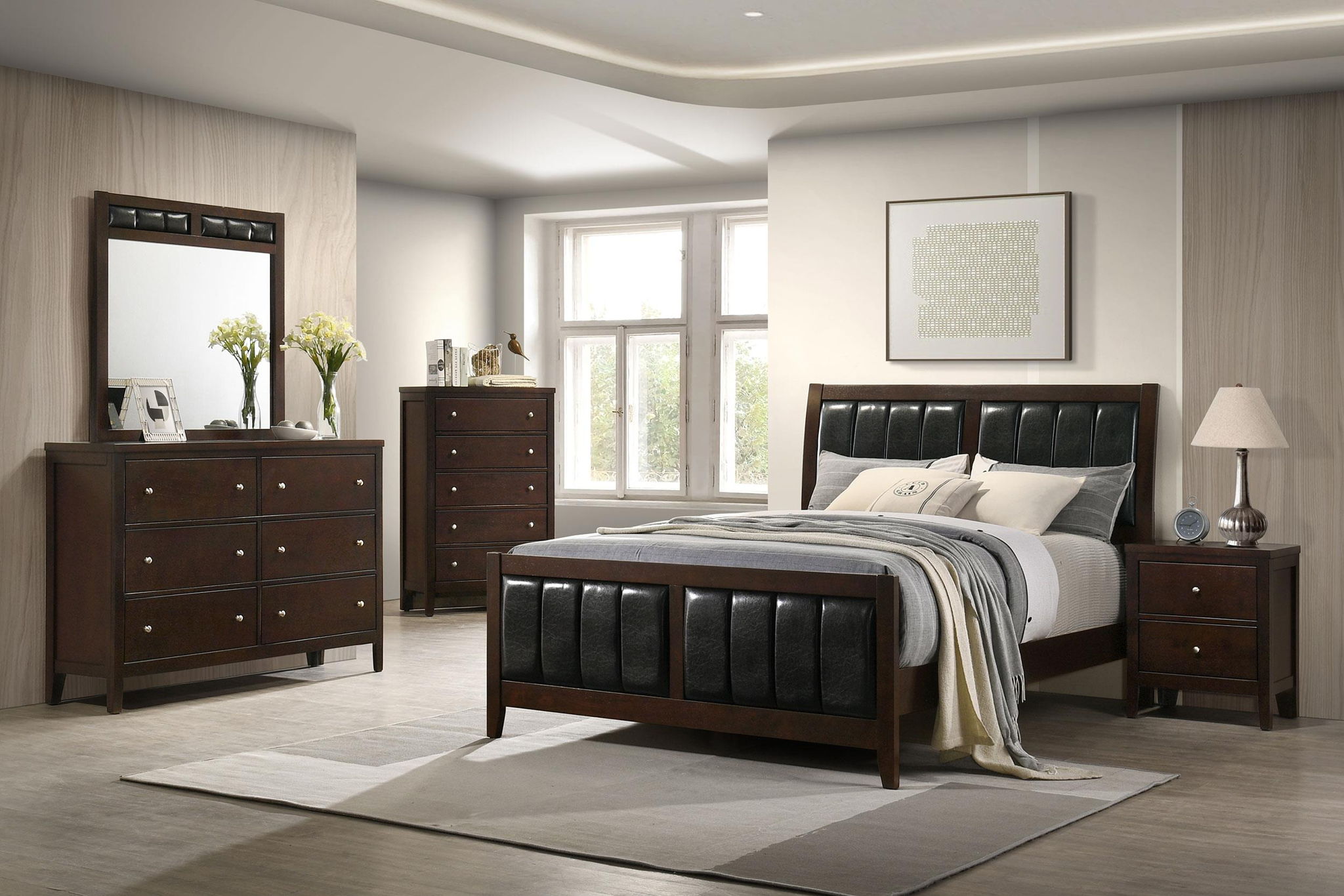 Carlton 6-drawer Dresser Cappuccino