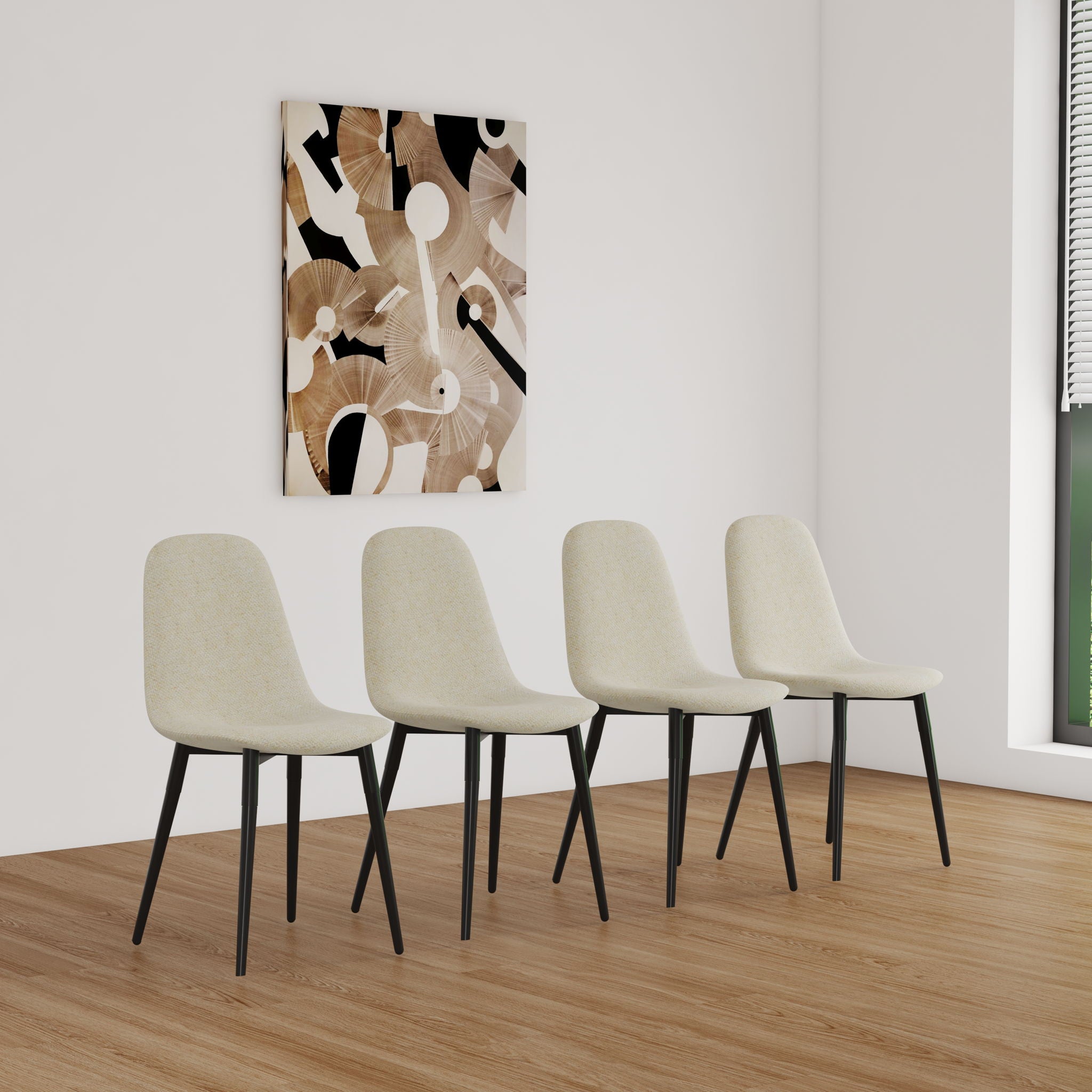 Modern Extendable Dining Table And Chair Set For 2 - 6 People