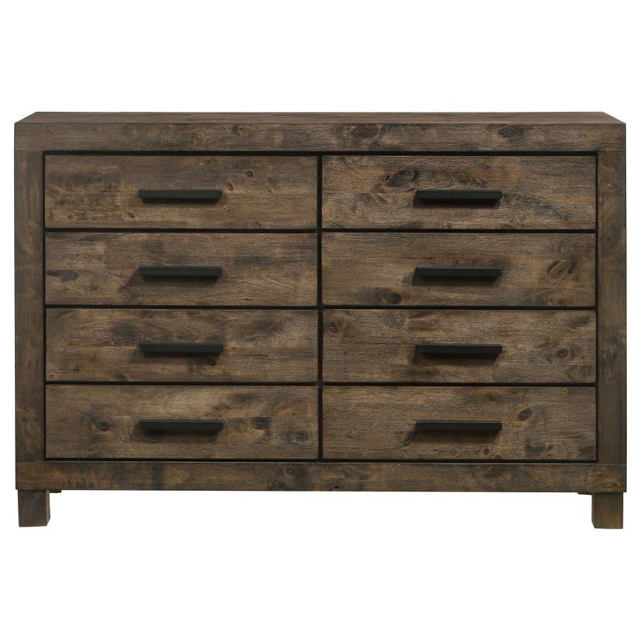 Coaster Fine Furniture Woodmont - 8-Drawer Dresser - Rustic Golden Brown | Meri Furniture