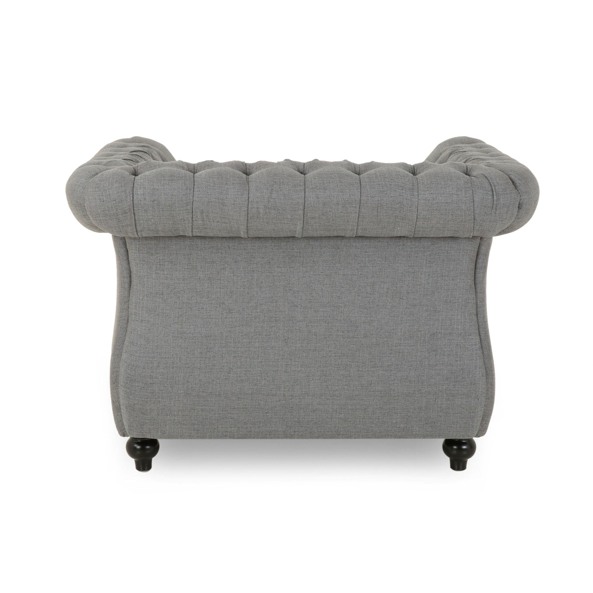 Nexuson - Upholstered Chesterfield Chair With Deep Tufted And Nailhead Trim