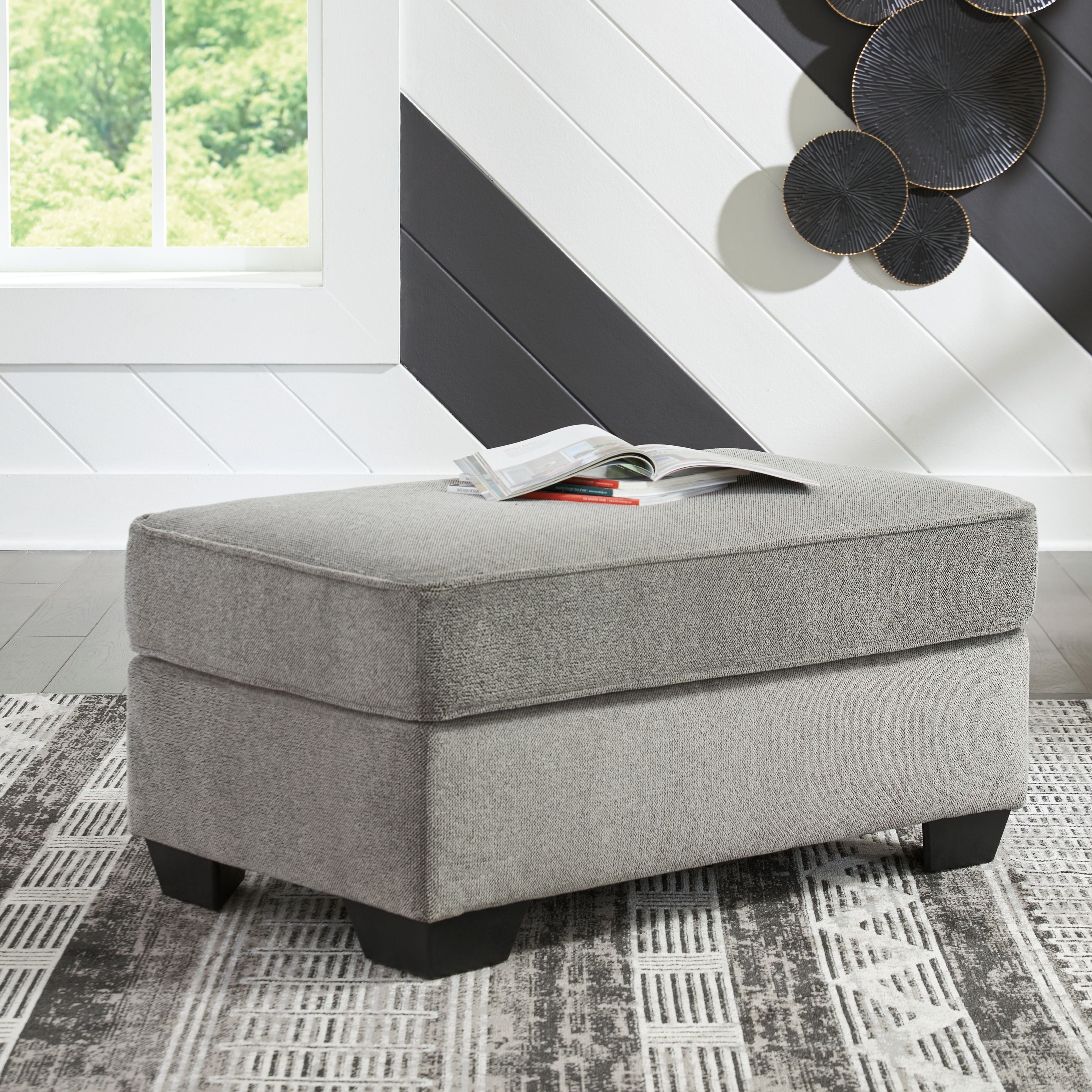 Signature Design by Ashley® Deakin - Ash - Ottoman | Meri Furniture