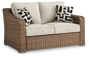 Signature Design by Ashley® Beachcroft - Beige - Loveseat With Cushion | Meri Furniture