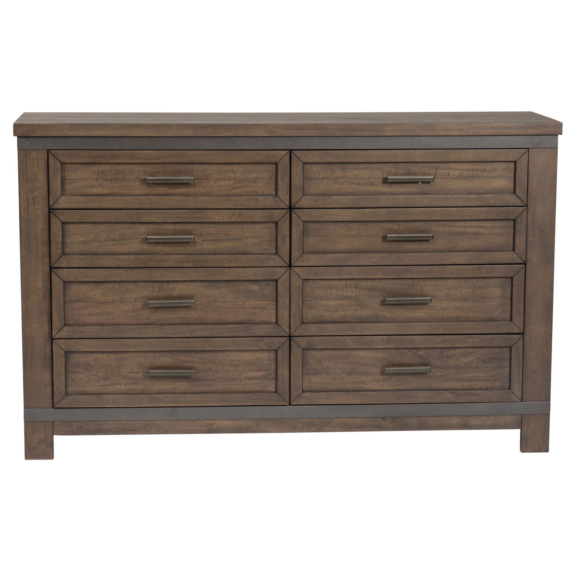 Liberty Furniture Thornwood Hills - 8 Drawer Dresser - Dark Brown | Meri Furniture