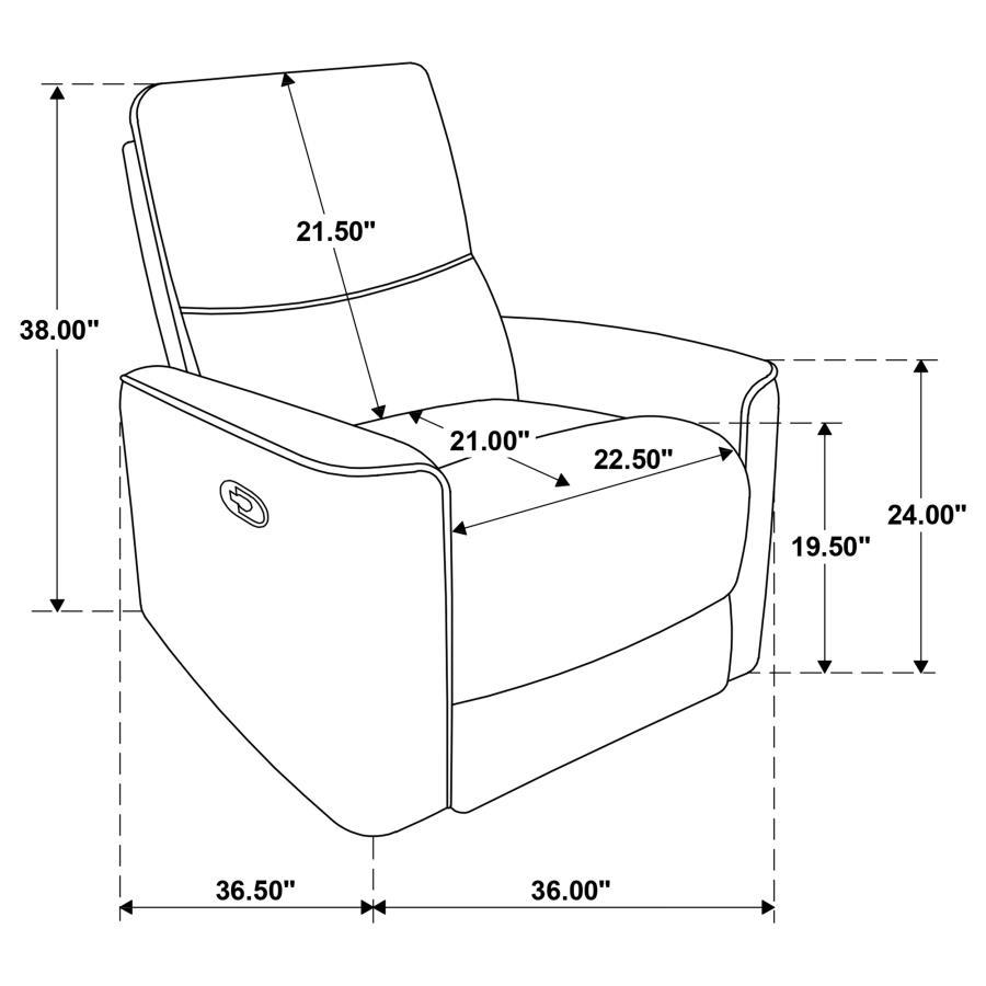 Navarro - Chenille Upholstered Glider Recliner