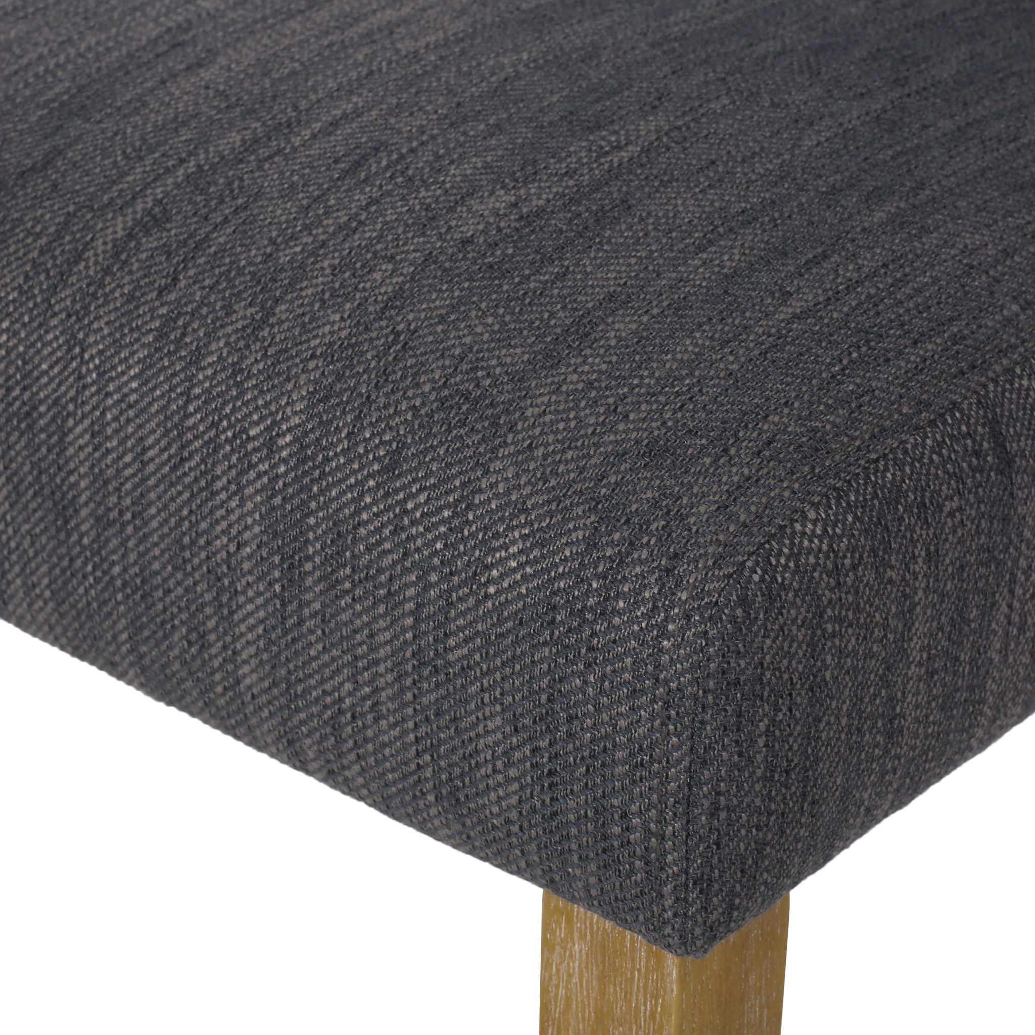 Contemporary Dining Chair (Set of 2) With Button Tufted Design - Charcoal