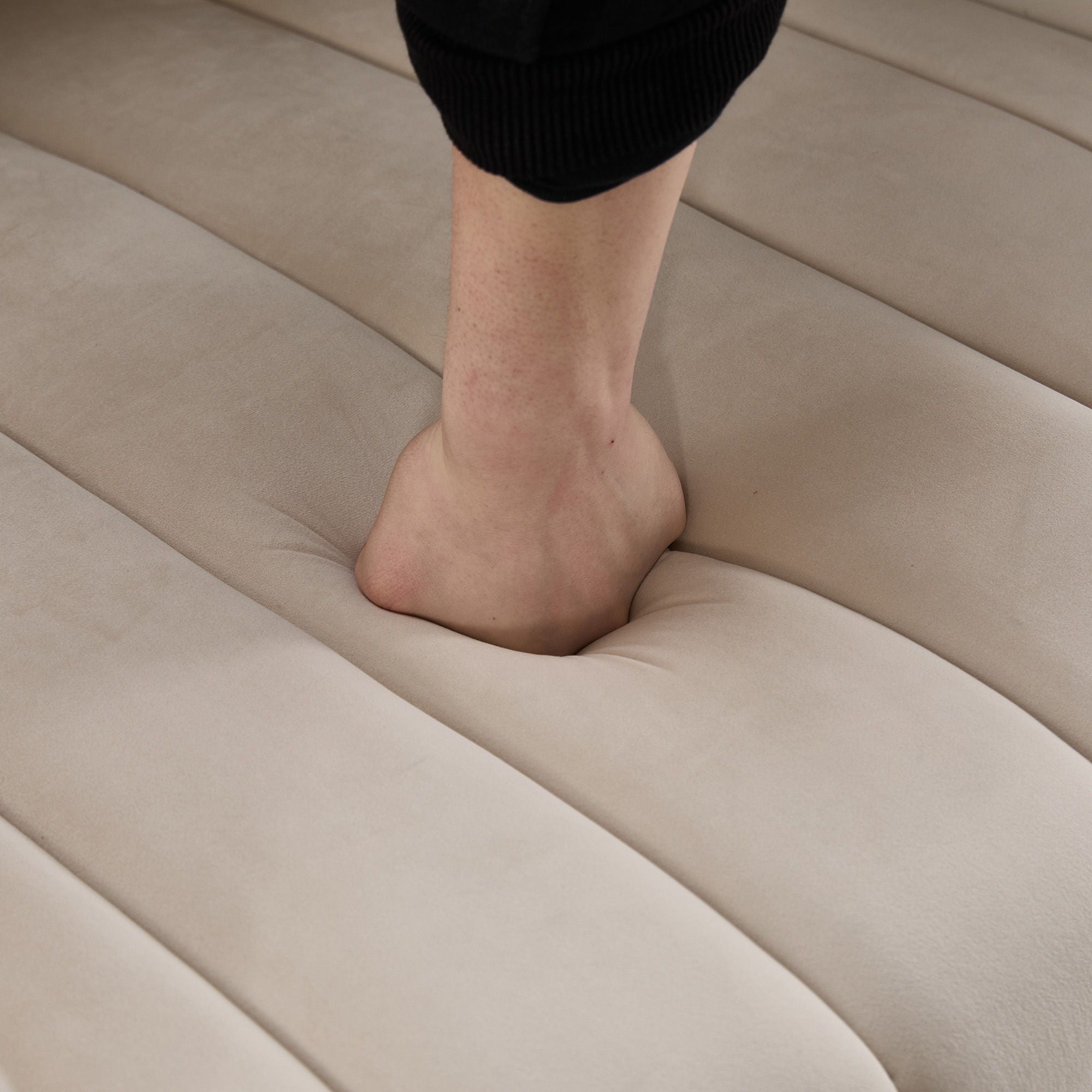 Upholstered Oversized 360° Swivel Accent Barrel Chair And Half Cozy Sofa With 3 Pillows