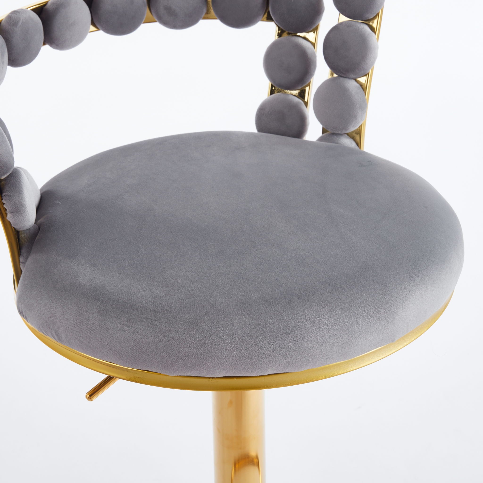 Modern Bar Chair With Iron Tube Legs, Soft Cushions And Comfortable Backrest (Set of 2)