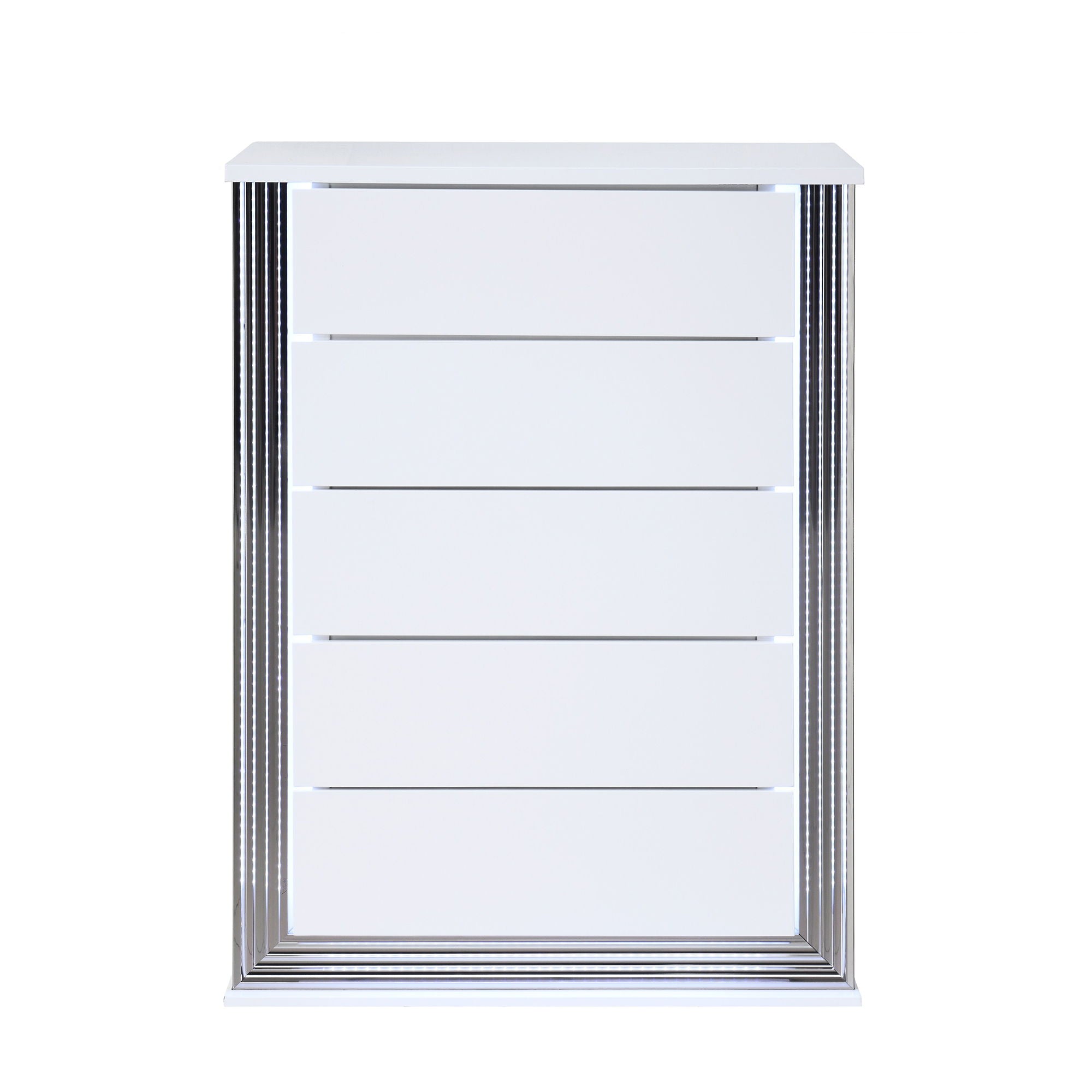 Moon - Smooth Chest With LED - White