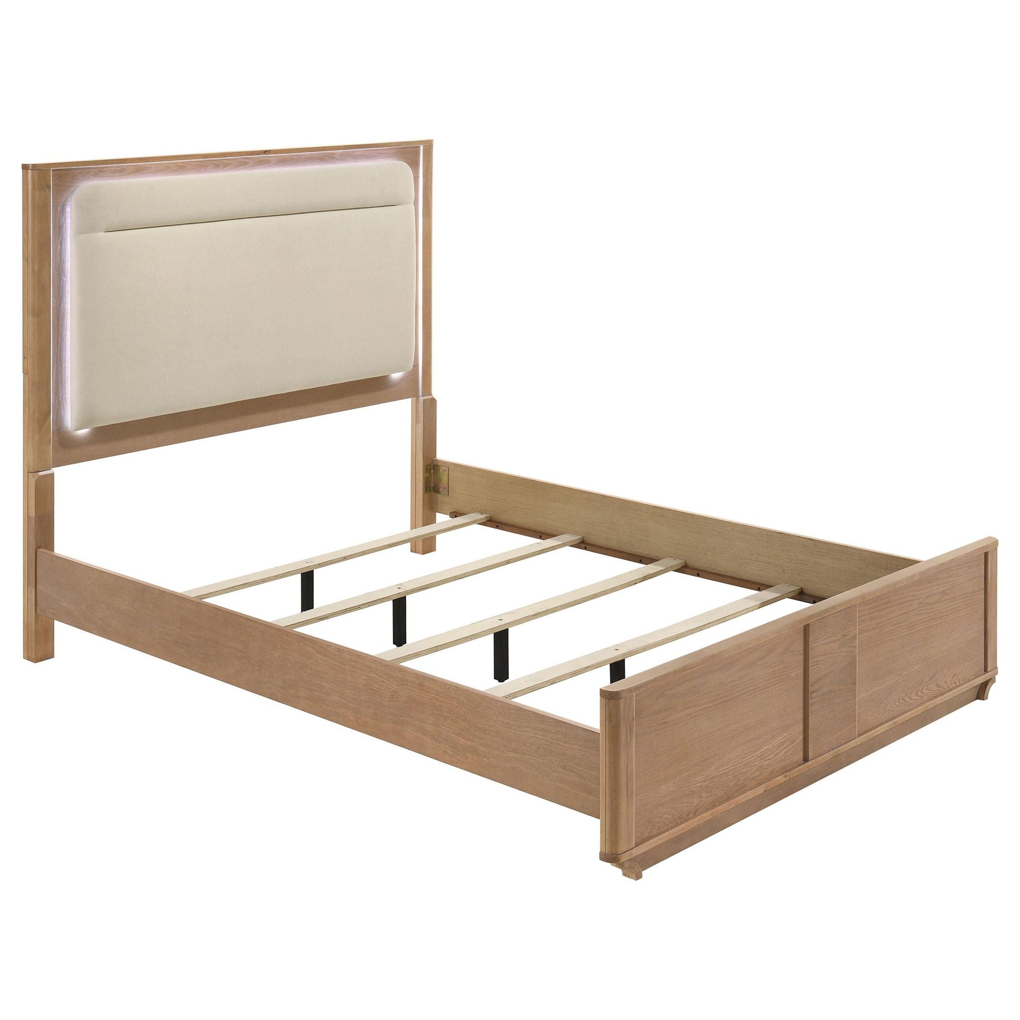 Leanne 4-piece Queen Bedroom Set Light Oak