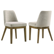 Coaster Fine Furniture Castlewood - Upholstered Dining Chair (Set of 2) - Brown Oak | Meri Furniture