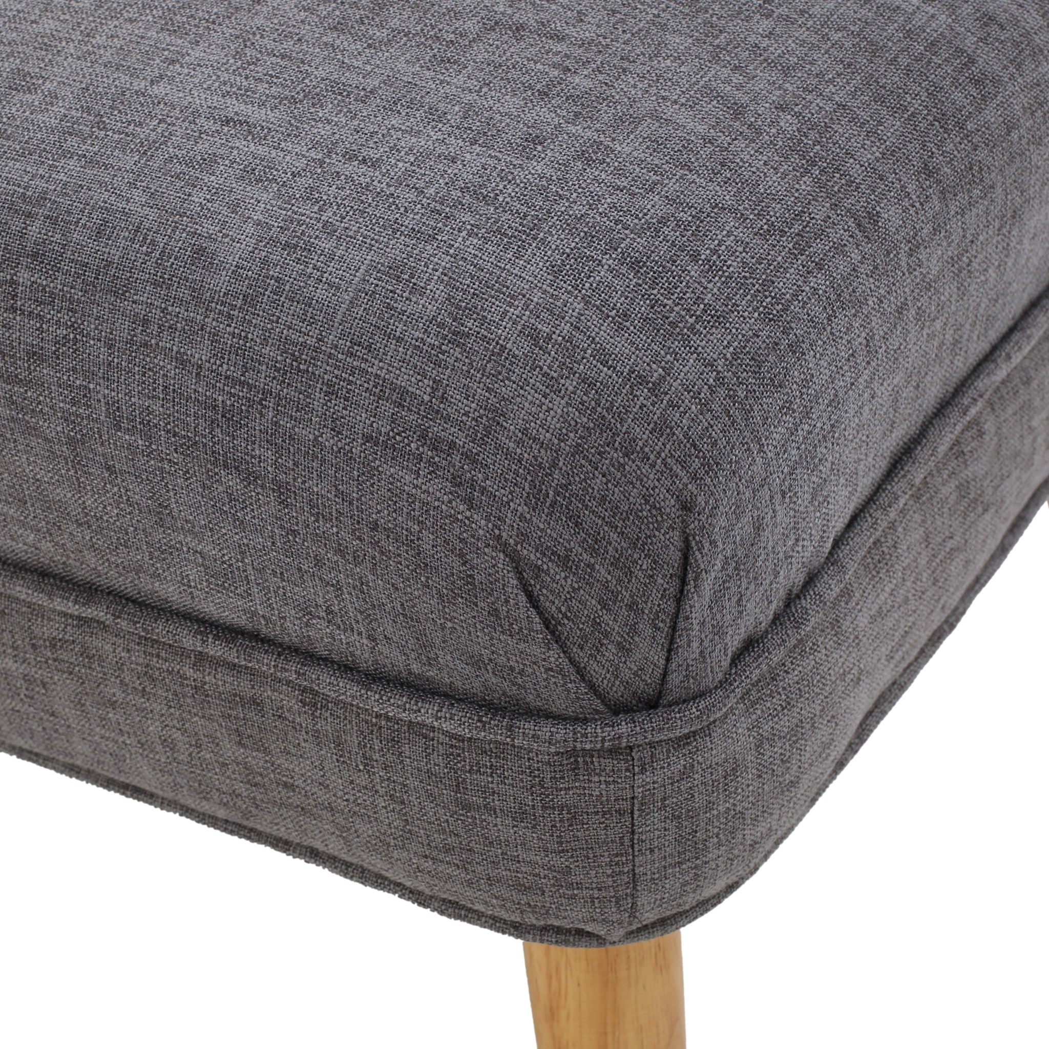 Elegant Classic Upholstered Loveseat With Curved Backrest