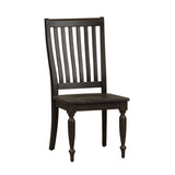 Harvest Home - Slat Back Side Chair - Black