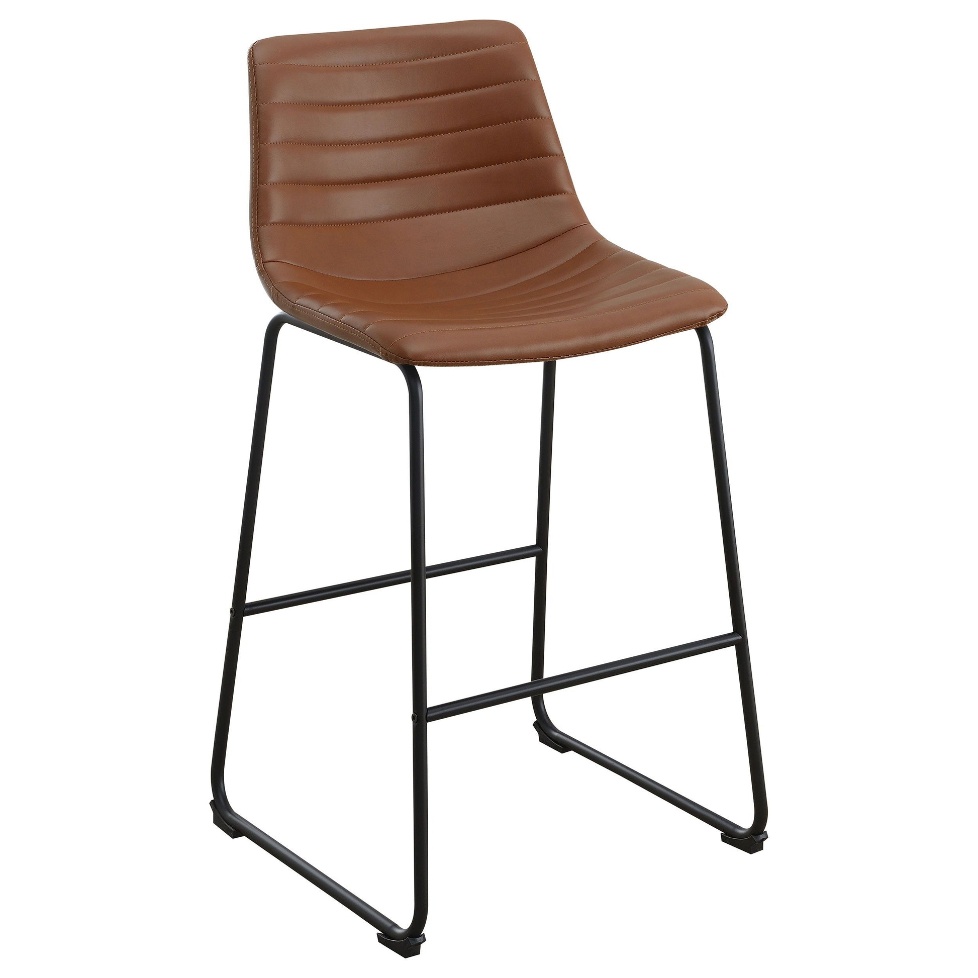 Coaster Fine Furniture Zuni - Faux Leather Upholstered Bar Chair (Set of 2) | Meri Furniture