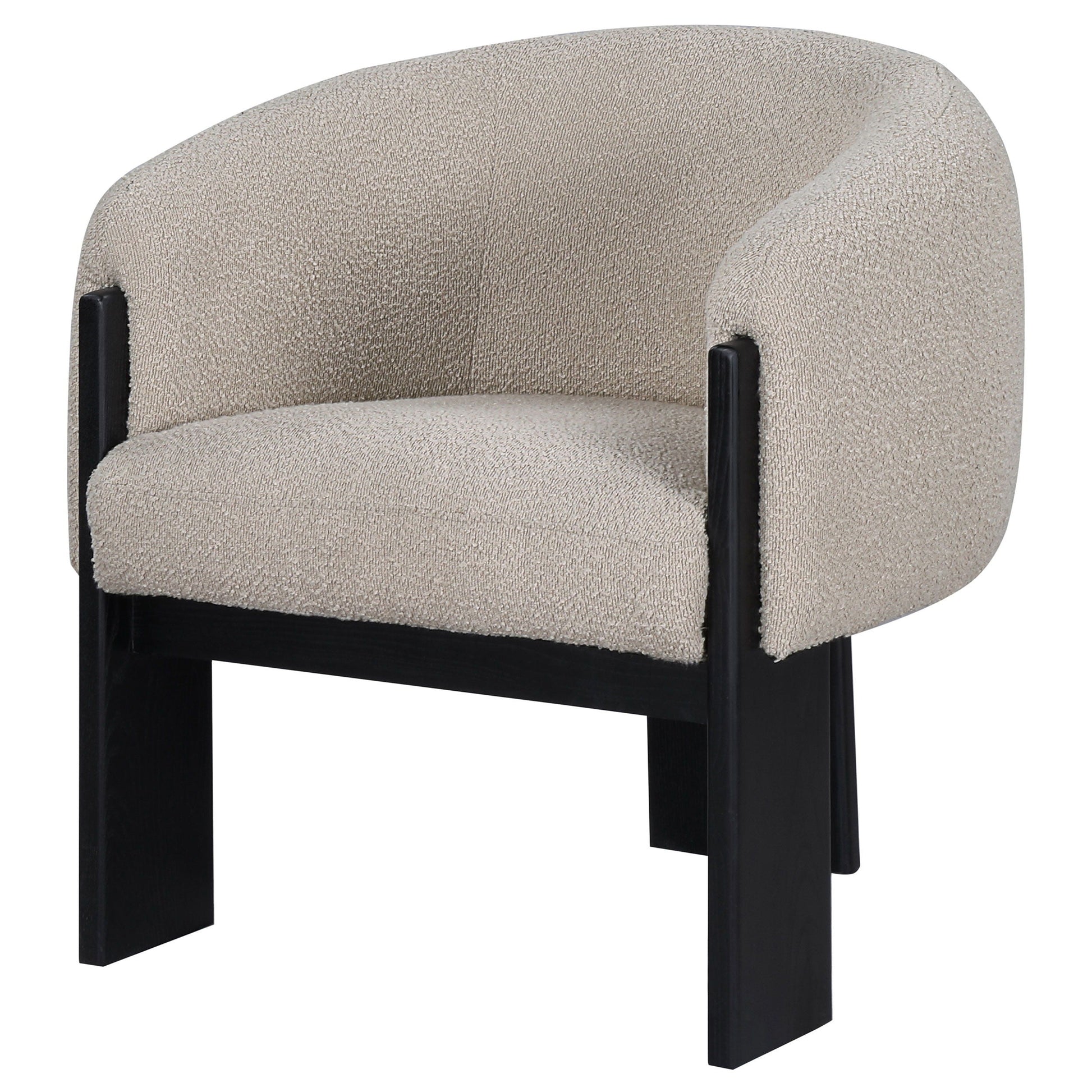 Coaster Fine Furniture Valdez - Boucle Upholstered Barrel Back Accent Chair | Meri Furniture